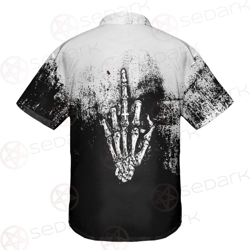 Satan Hand Cross Inverted SED-0502 Shirt Allover