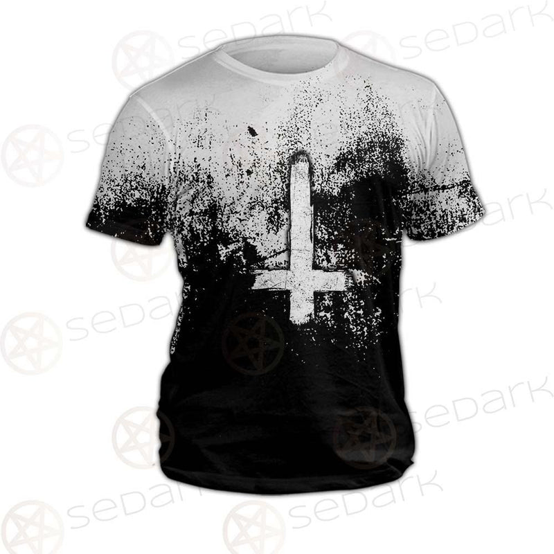 Satan Hand Cross Inverted SED-0502 Unisex T-shirt