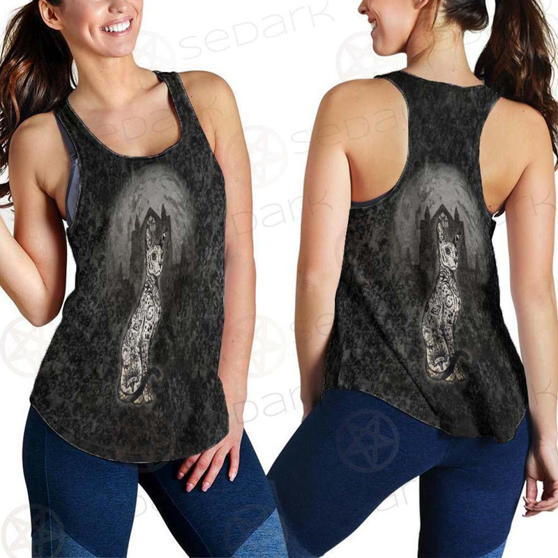 Gothic Cat SED-0504 Women Tank Top