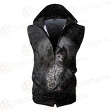 Gothic Cat SED-0504 Zip Sleeveless Hoodie