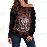 Satan Angry SED-0513 Off Shoulder Sweaters