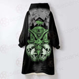 Satan Skull SED-0521 Oversized Sherpa Blanket Hoodie