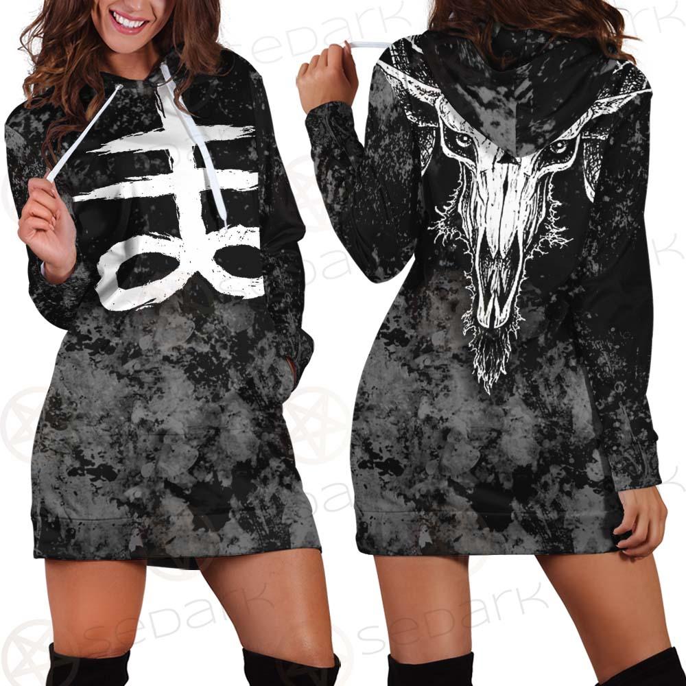 Satanic Symbol SED-0522 Hoodie Dress