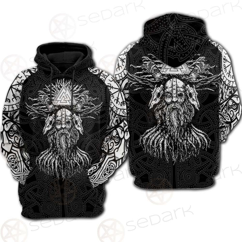 Viking Symbols Pattern SED-0523 Hoodie & Zip Hoodie Raglan
