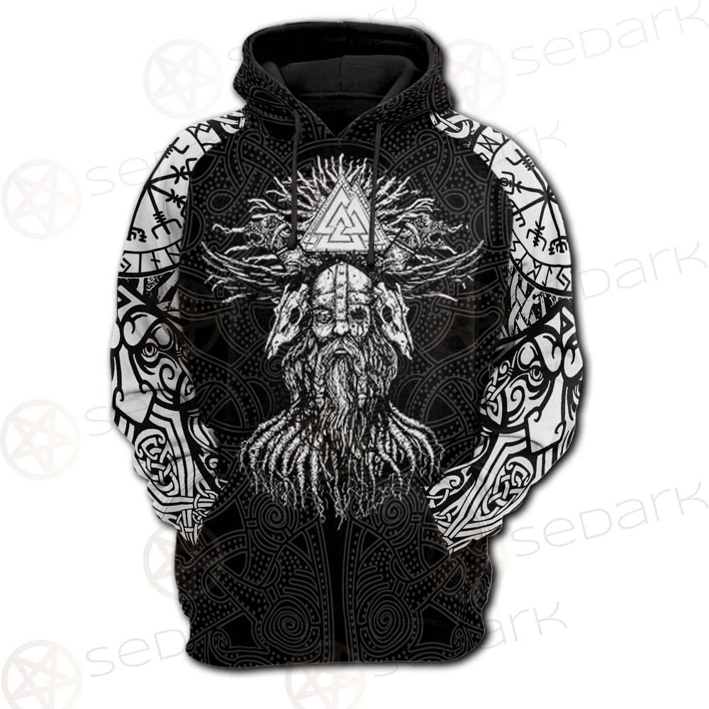 Viking Symbols Pattern SED-0523 Hoodie & Zip Hoodie Raglan