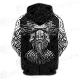 Viking Symbols Pattern SED-0523 Hoodie & Zip Hoodie Raglan