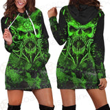 Satan Skull SED-0525 Hoodie Dress