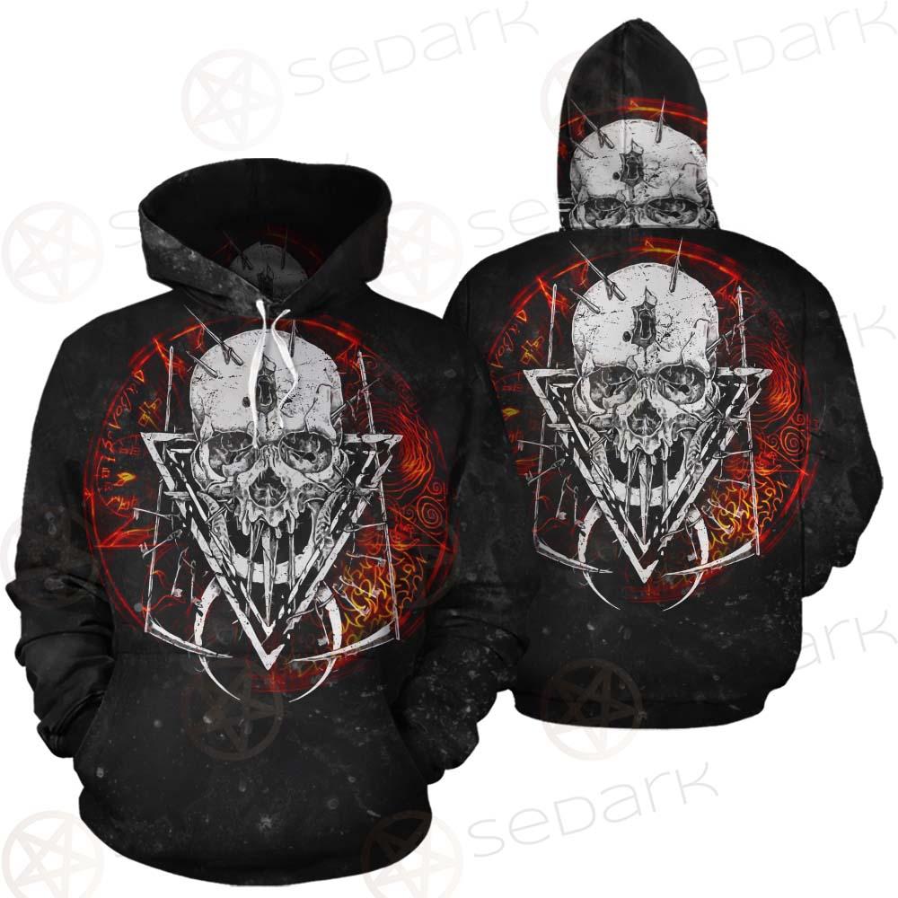 Satan Skull Symbols SED-0526 Hoodie & Zip Hoodie