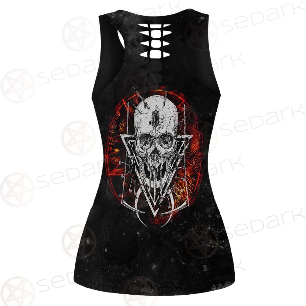 Satan Skull Symbols SED-0526 Women Tank Top