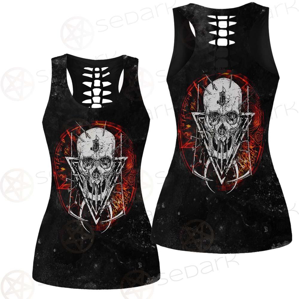 Satan Skull Symbols SED-0526 Women Tank Top