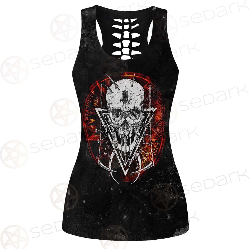 Satan Skull Symbols SED-0526 Women Tank Top