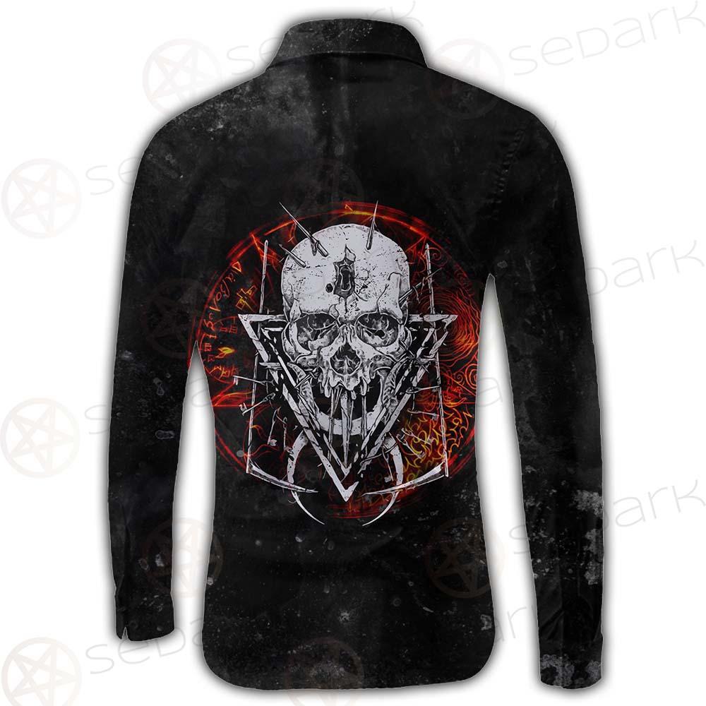 Satan Skull Symbols SED-0526 Shirt Allover
