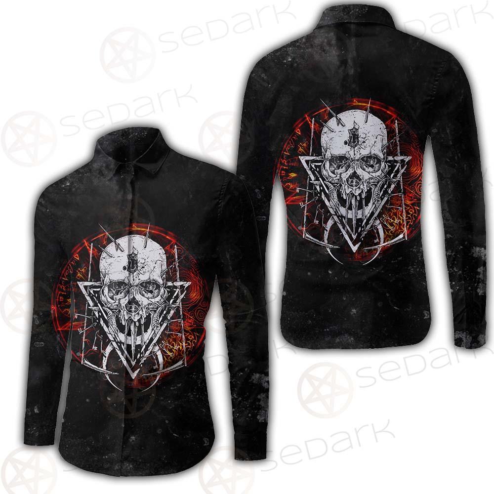 Satan Skull Symbols SED-0526 Shirt Allover
