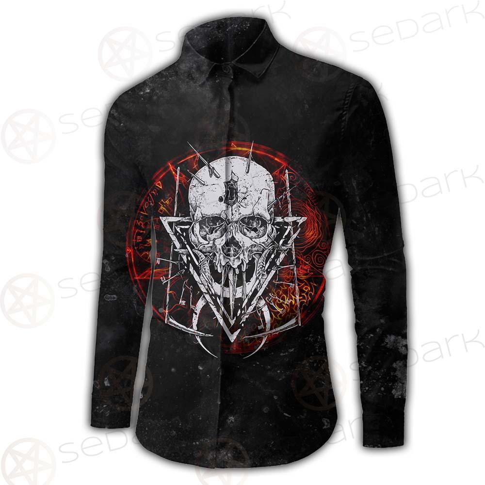 Satan Skull Symbols SED-0526 Shirt Allover