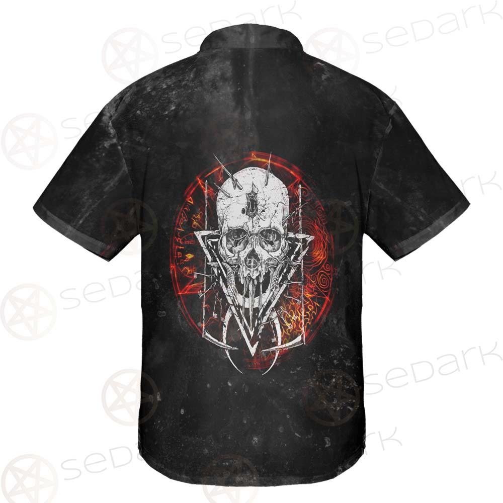 Satan Skull Symbols SED-0526 Shirt Allover