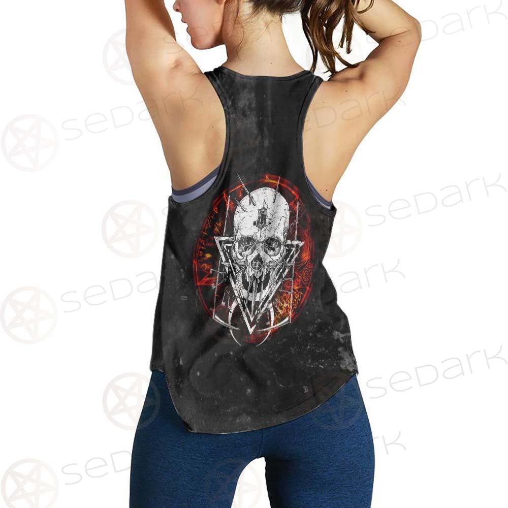 Satan Skull Symbols SED-0526 Women Tank Top