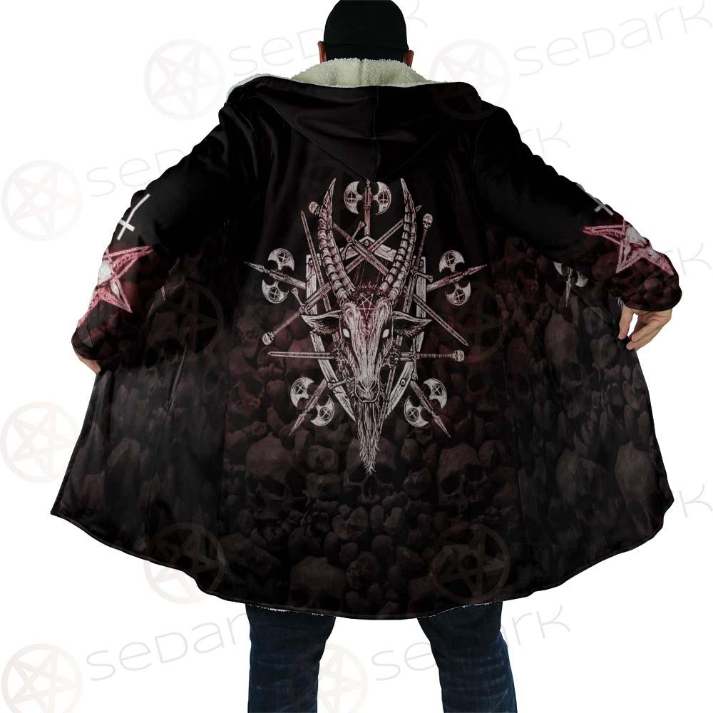 Satan Skull Cross Inverted SED-0528 Cloak