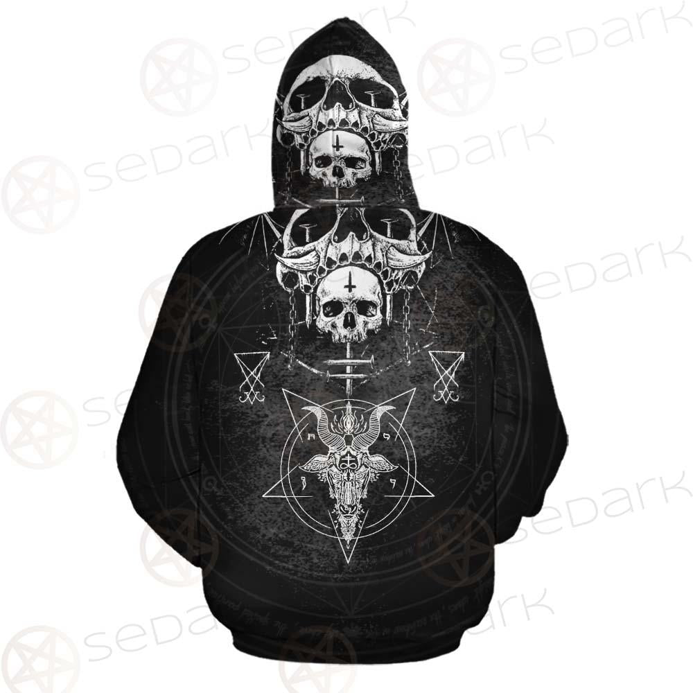 Skull Lucifer Symbol SED-0530 Hoodie & Zip Hoodie