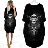 Skull Lucifer Symbol SED-0530 Batwing Pocket Dress