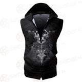 Skull Lucifer Symbol SED-0530 Zip Sleeveless Hoodie