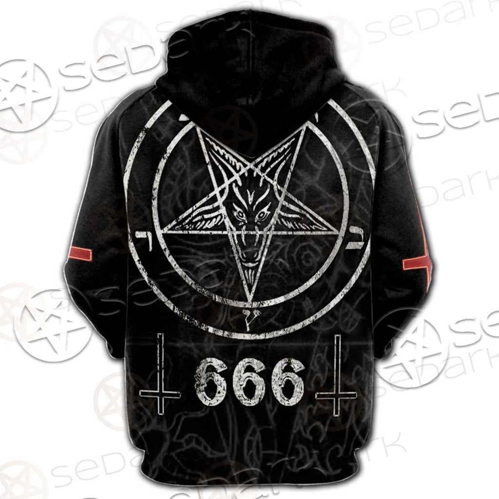 Sigil Of Baphomet 666 SED-0531 Hoodie & Zip Hoodie Raglan
