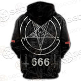 Sigil Of Baphomet 666 SED-0531 Hoodie & Zip Hoodie Raglan
