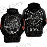 Sigil Of Baphomet 666 SED-0531 Hoodie & Zip Hoodie Raglan