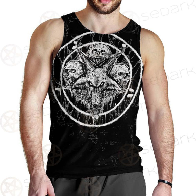 Skull Sigil Of Baphomet SED-0537 Men Tank-tops