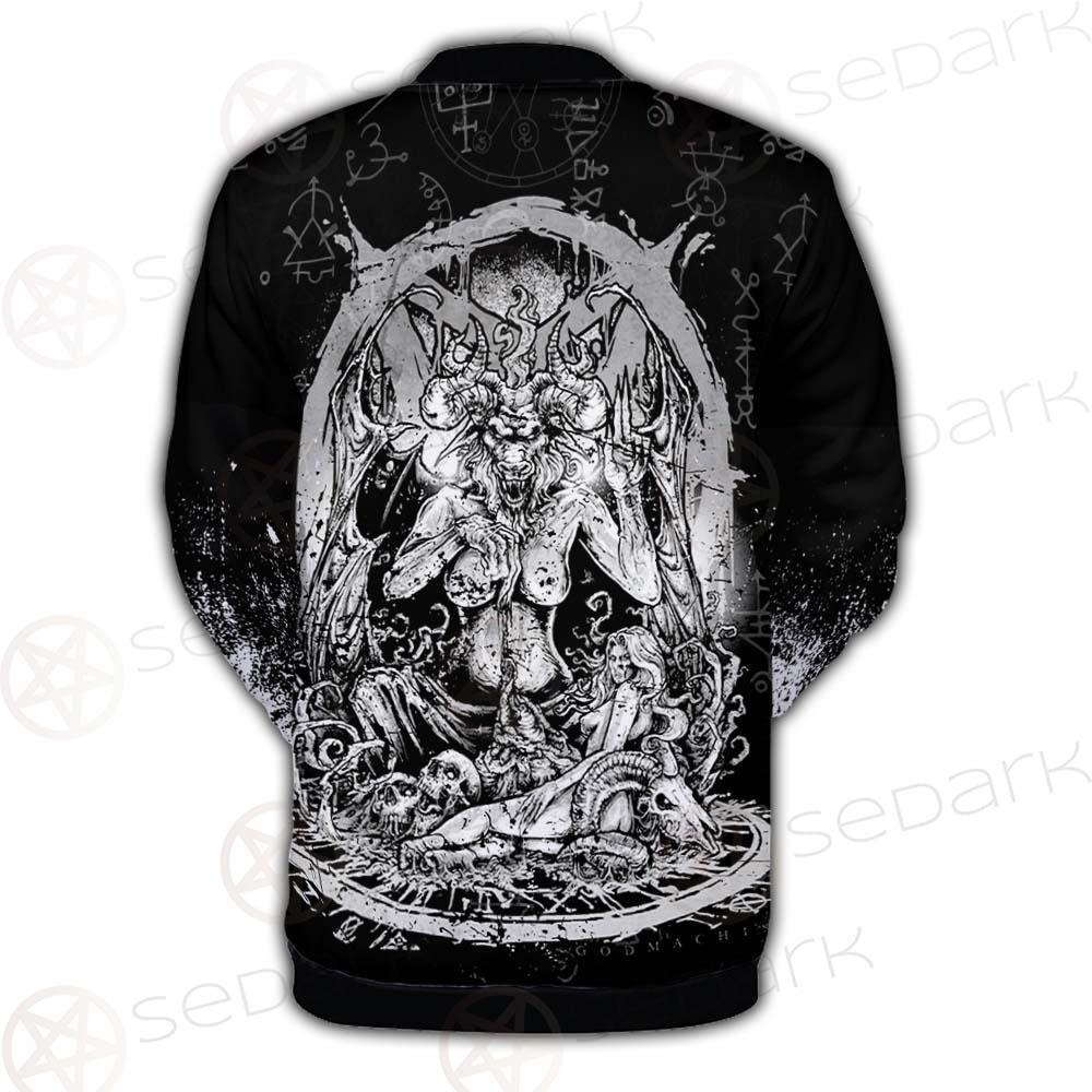 Skull Sigil Of Baphomet SED-0537 Button Jacket