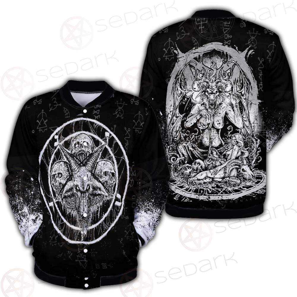 Skull Sigil Of Baphomet SED-0537 Button Jacket