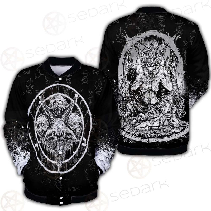 Skull Sigil Of Baphomet SED-0537 Button Jacket