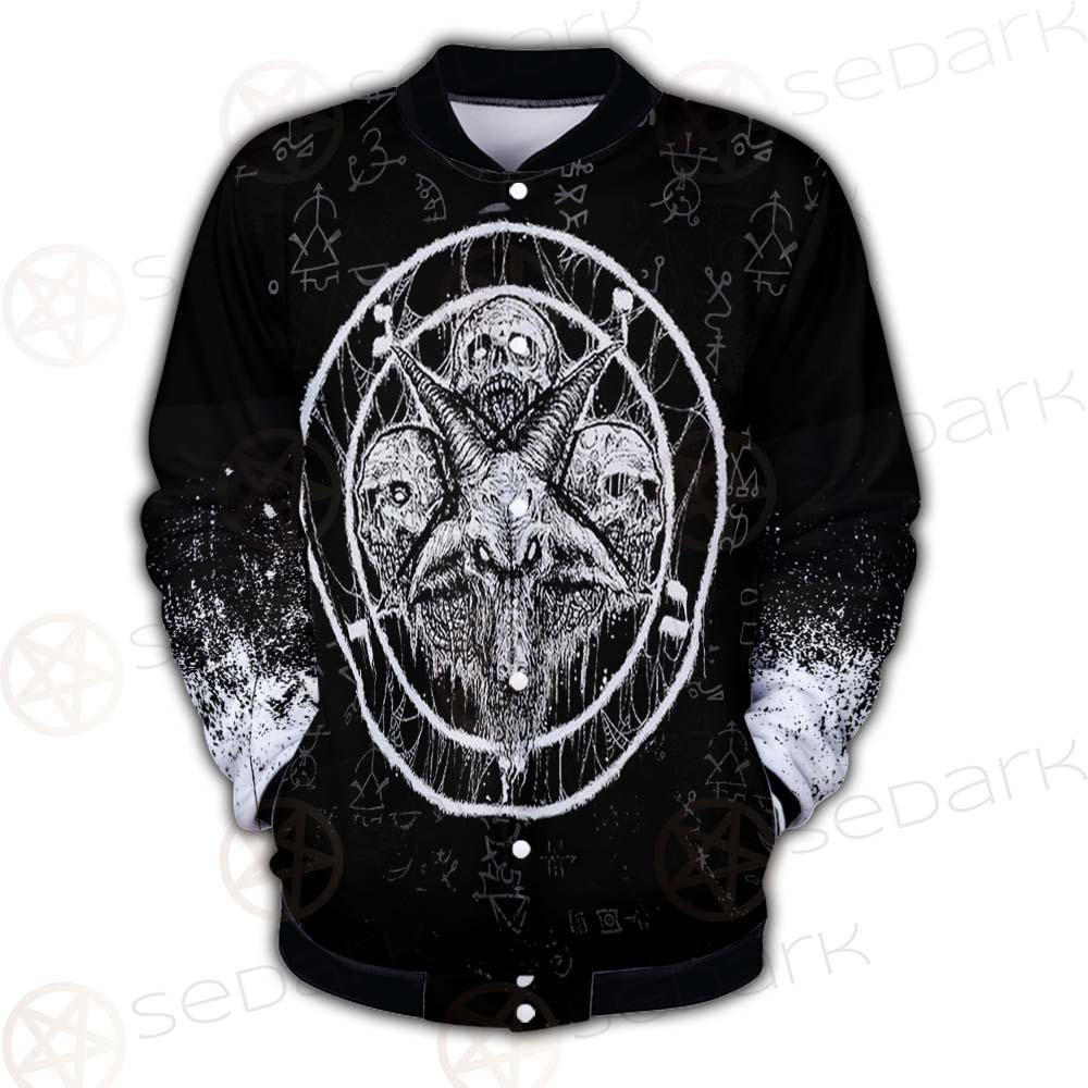 Skull Sigil Of Baphomet SED-0537 Button Jacket