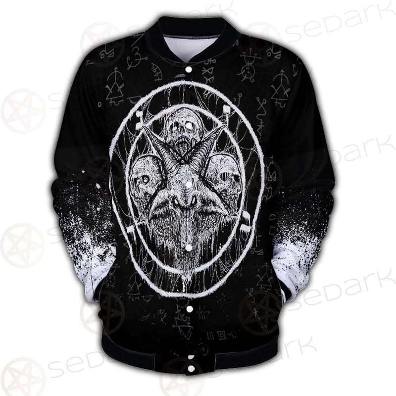 Skull Sigil Of Baphomet SED-0537 Button Jacket