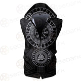 Ancient Viking Symbols SED-0543 Zip Sleeveless Hoodie