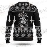 Baphomet Cross Inverted SED-0548 Woolen Sweater