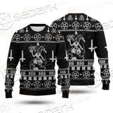 Baphomet Cross Inverted SED-0548 Woolen Sweater