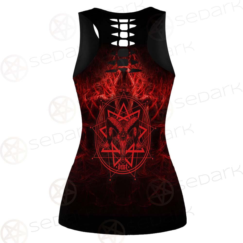 Satanic Burning Fire Flame SED-0585 Women Tank Top