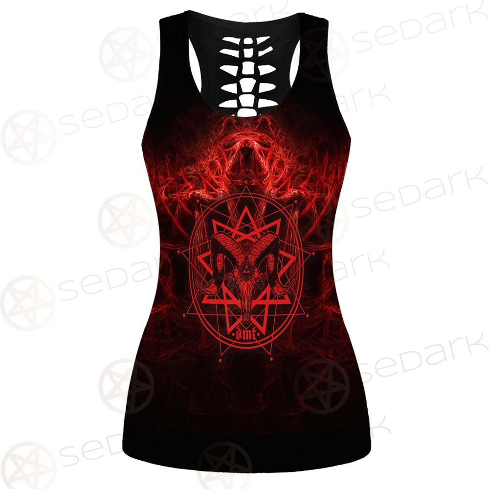 Satanic Burning Fire Flame SED-0585 Women Tank Top