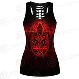 Satanic Burning Fire Flame SED-0585 Women Tank Top
