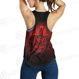 Satanic Burning Fire Flame SED-0585 Women Tank Top