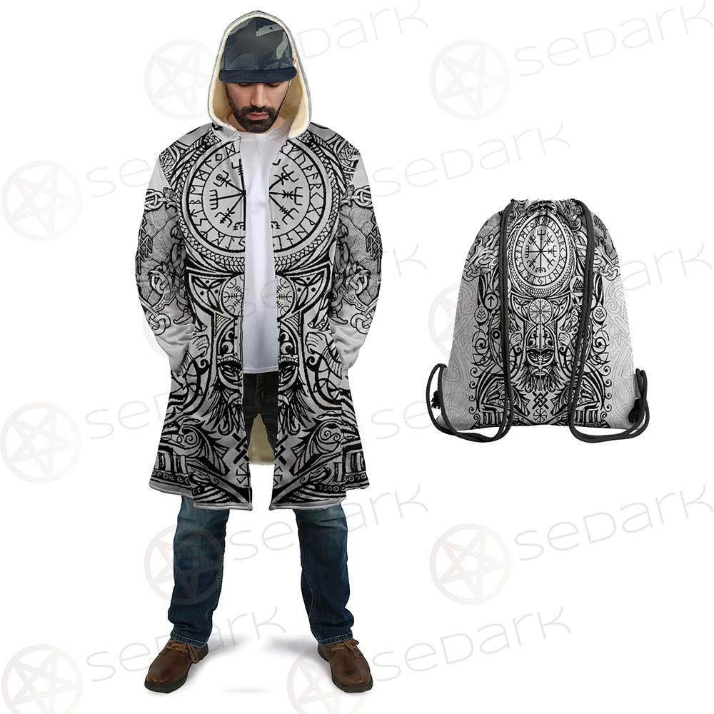 Viking Protection Rune Pattern SED-0587 Cloak
