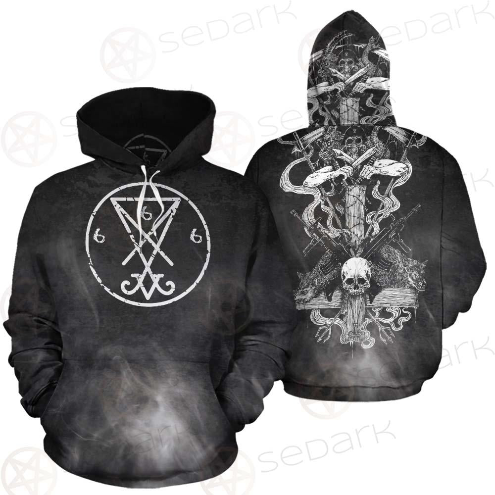 Sigil Of Lucifer 666 SED-0598 Hoodie & Zip Hoodie