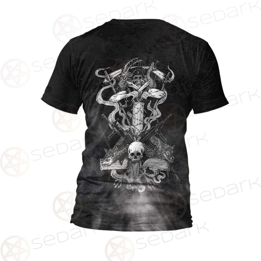 Sigil Of Lucifer 666 SED-0598 Unisex T-shirt