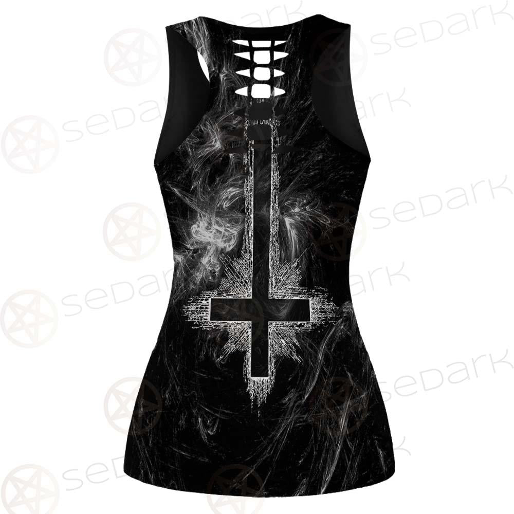 Satanic Goat Head Cross Inverted SED-0605 Women Tank Top