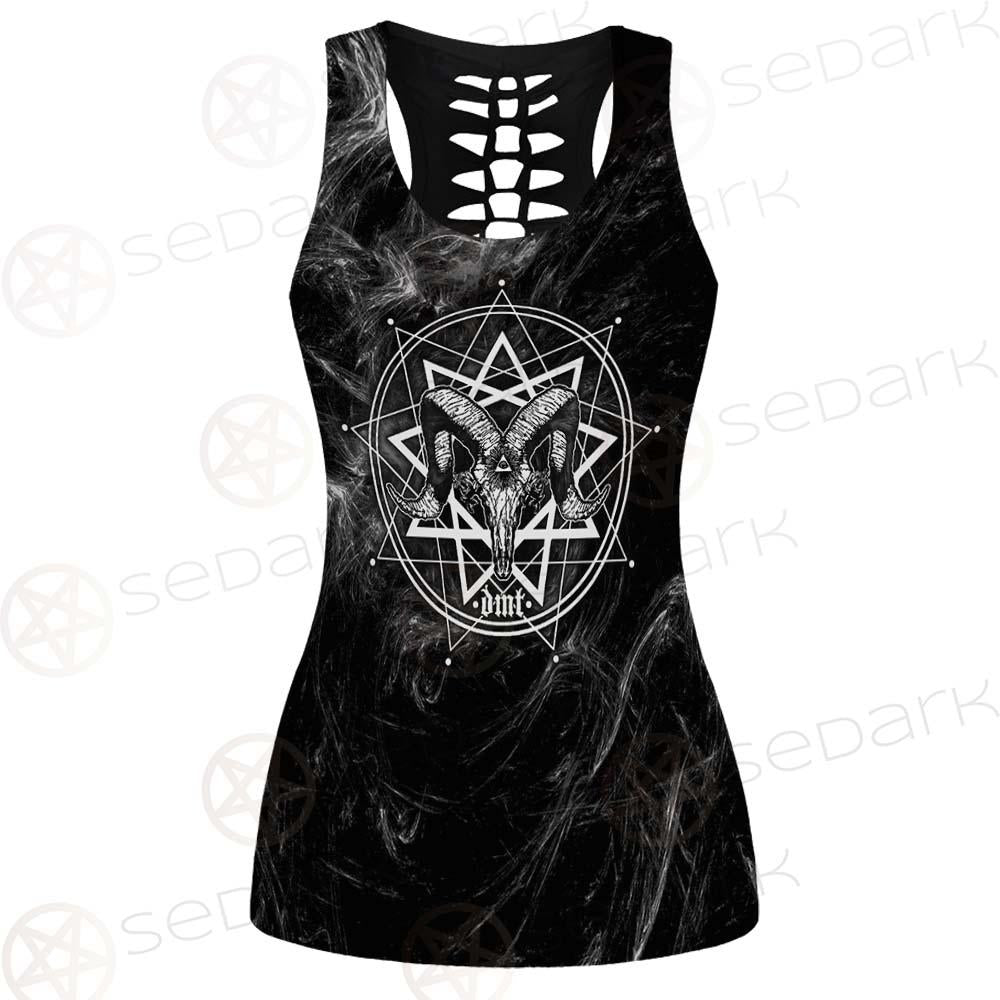 Satanic Goat Head Cross Inverted SED-0605 Women Tank Top