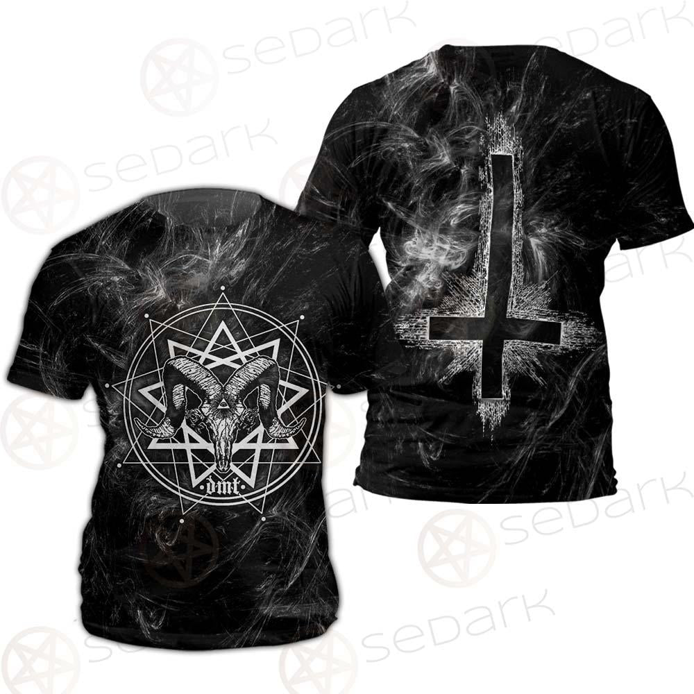Satanic Goat Head Cross Inverted SED-0605 Unisex T-shirt