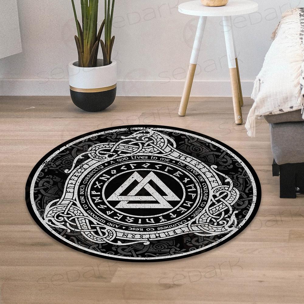 Viking A God Lives In Me SED-0618 Round Carpet