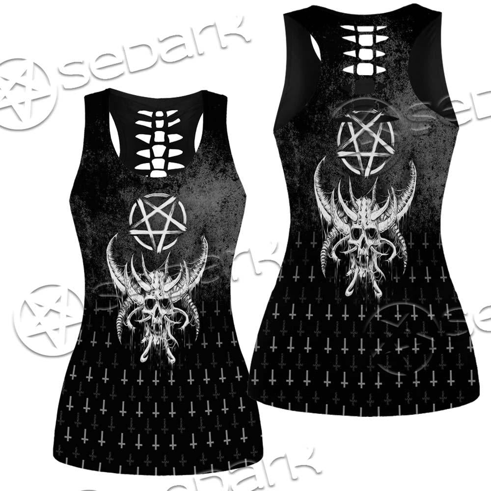 Satanic Skull Smile SED-0648 Women Tank Top