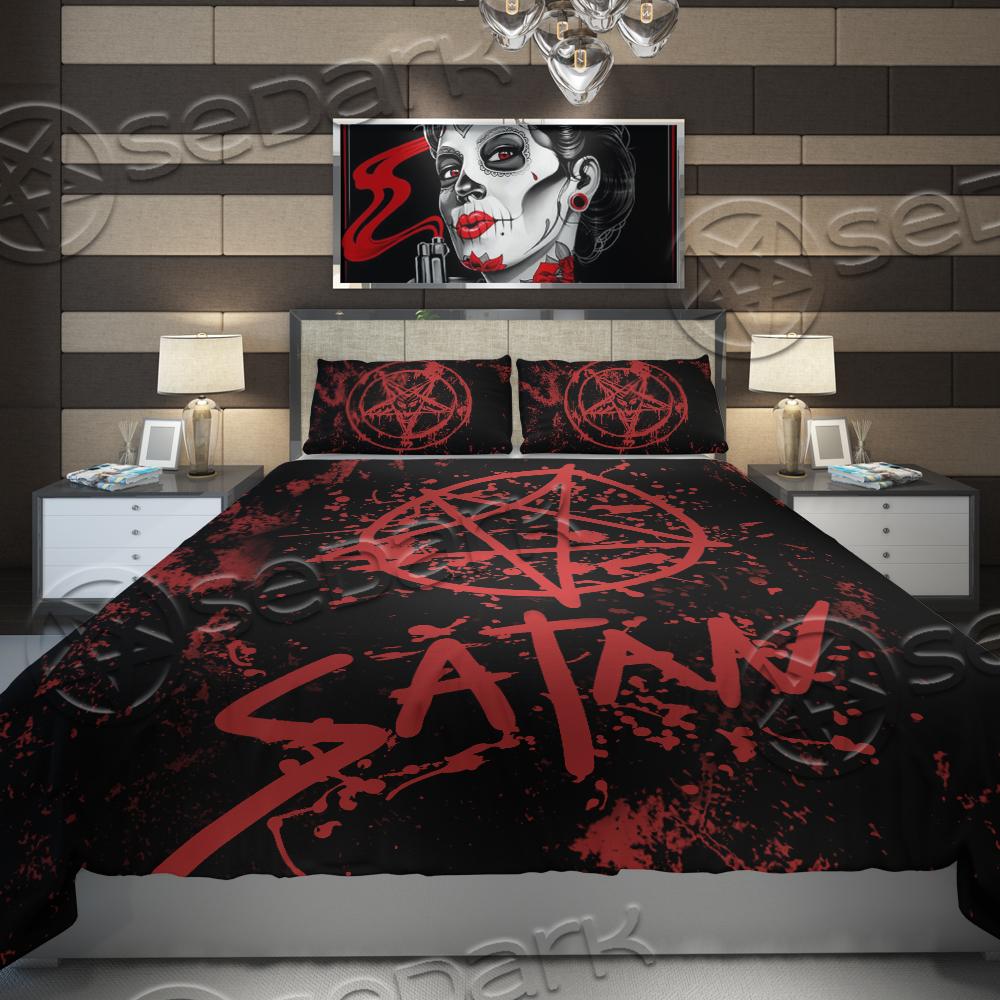 Red Satanic SED-0665 Bed set