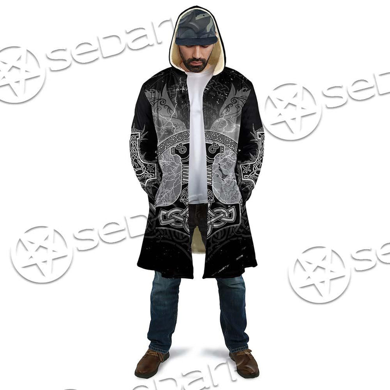Fenrir And Thor Hammer Norse Mythology SED-0671 Cloak
